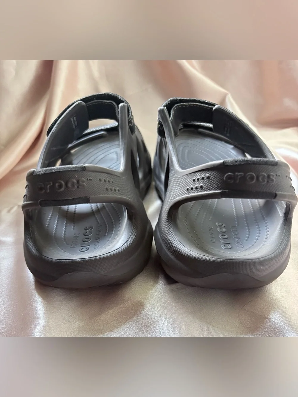 Crocs Swiftwater River Sport Sandals Men’s 10 Brown Adjustable Strap